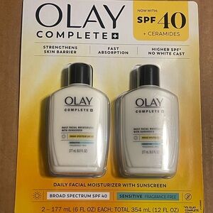 OLAY Complete+ Daily Facial Moisturizer with Sunscreen SPF 40 2 Pack